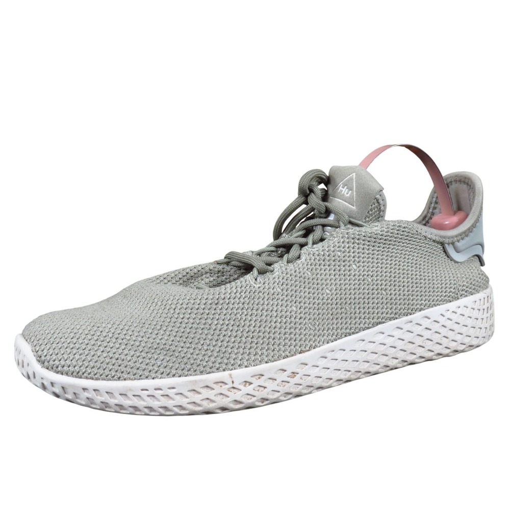 Adidas Pharrell Williams Tennis Hu Mens 6 Olive Textile Sneakers Comfort Casual